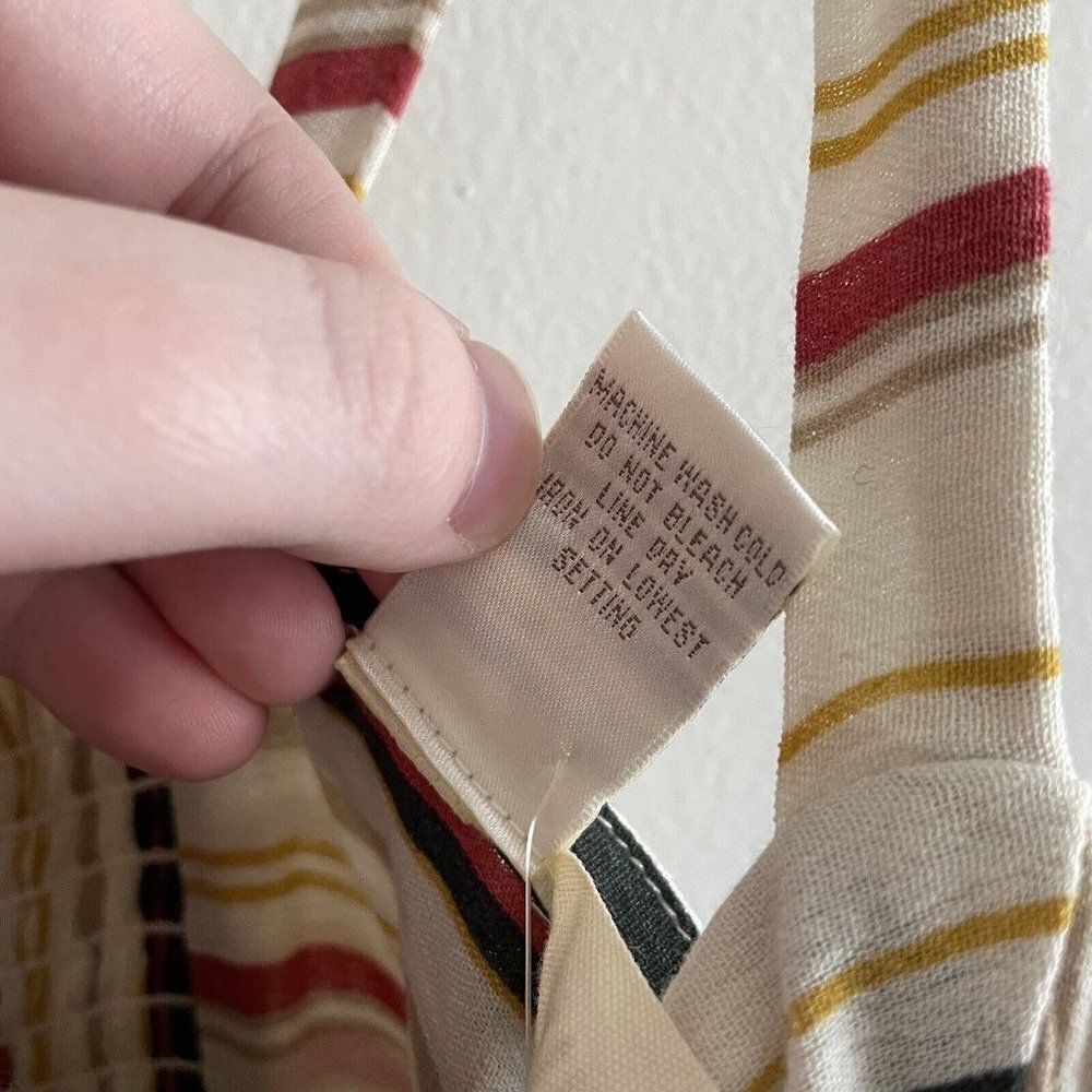 Tilly’s Mimi Chica Women SZ S Off White Striped Strappy Sleeveless Jumpsuit NWT - Picture 8 of 10